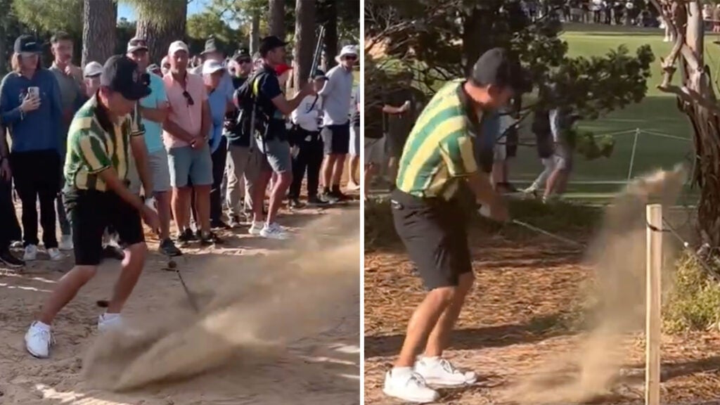 'F---ing bull----': LIV golfer rages after relatable tree trouble spoils round