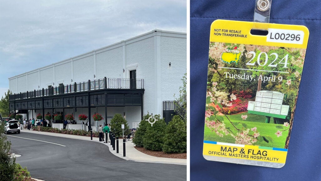 map and flag across the street from augusta national