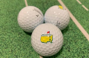 logoed masters golf balls