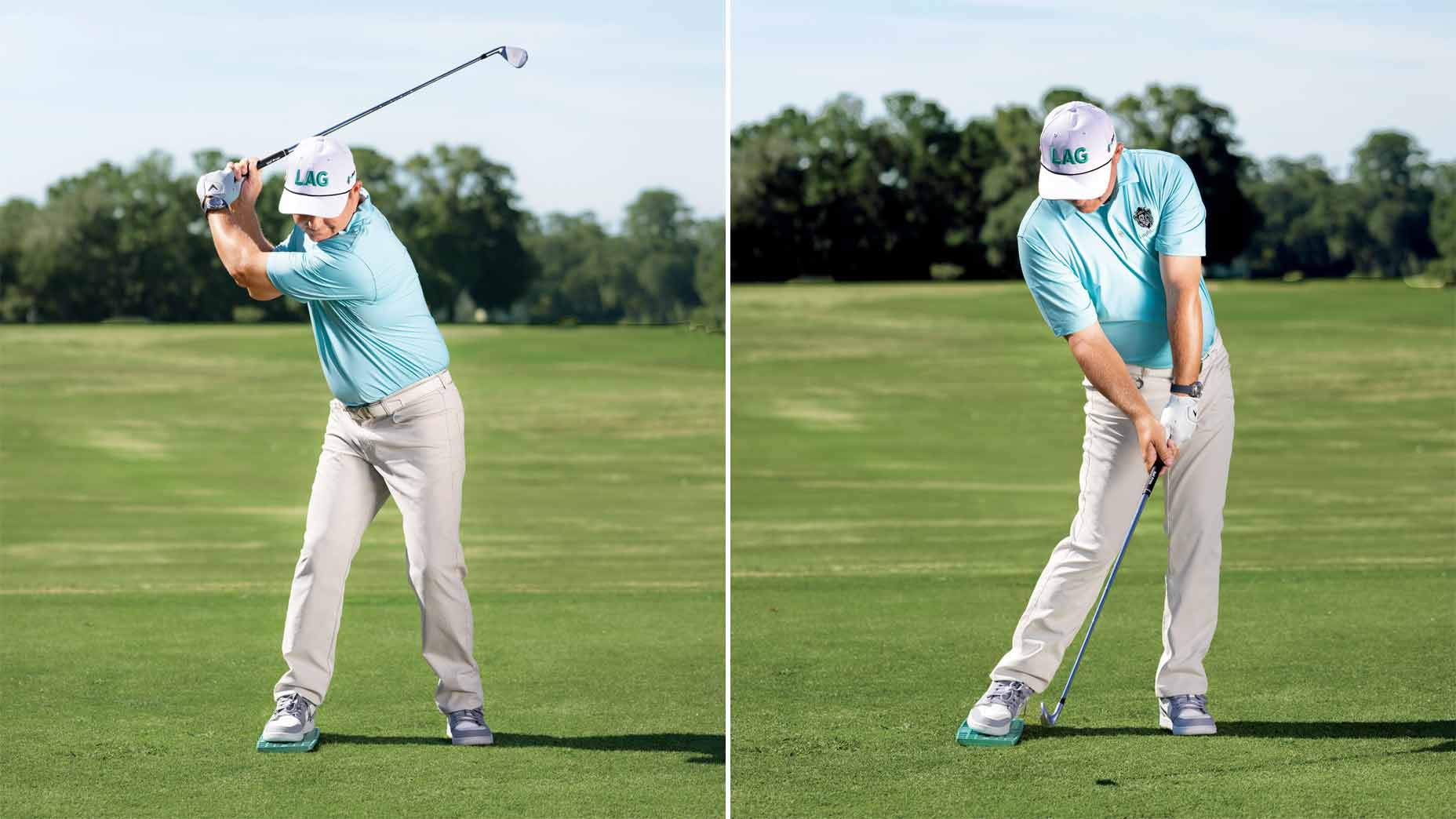 mike dickson demonstrates how to properly load in the backswing