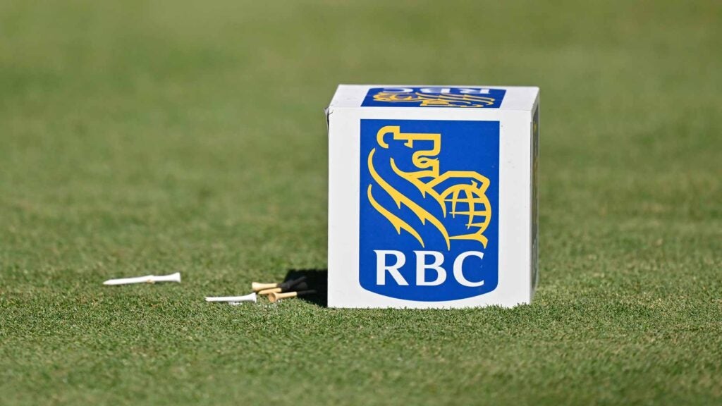 RBC Heritage tee marker pictured on tee at Harbour Town