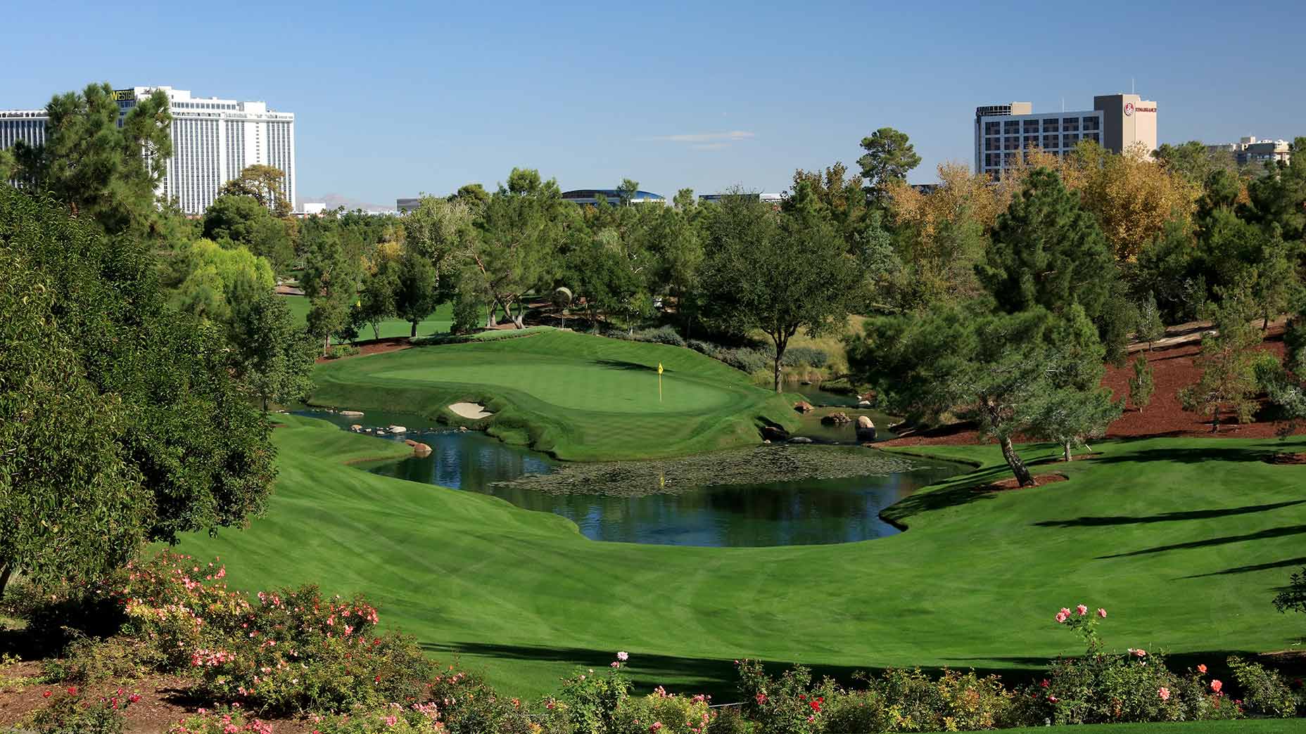 A view of the Wynn Golf Club in Las Vegas.