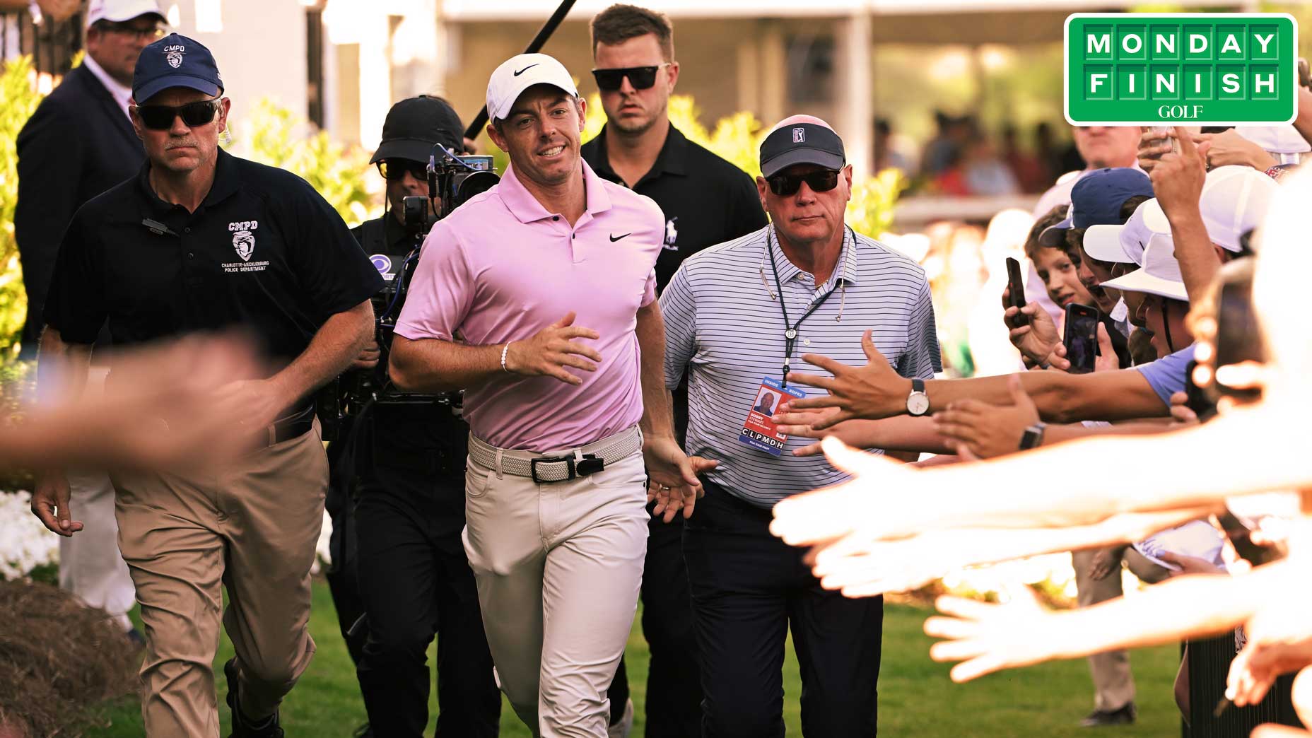 Rory McIlroy took off running after his win at Quail Hollow.