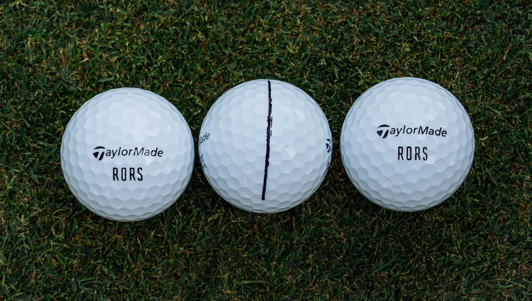 Rory RORS golf ball TP5X golf ball side