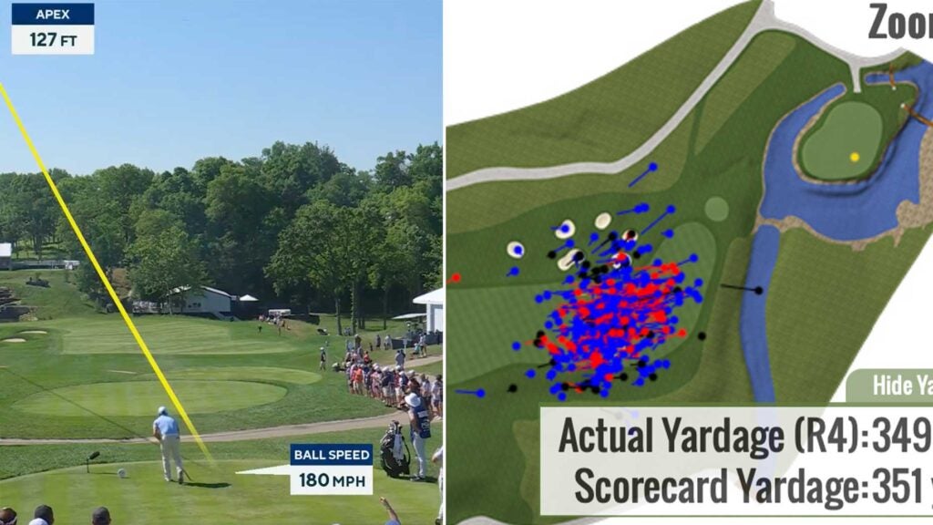 Pro converts insane shot on island-green par-4 that few players have even *tried*