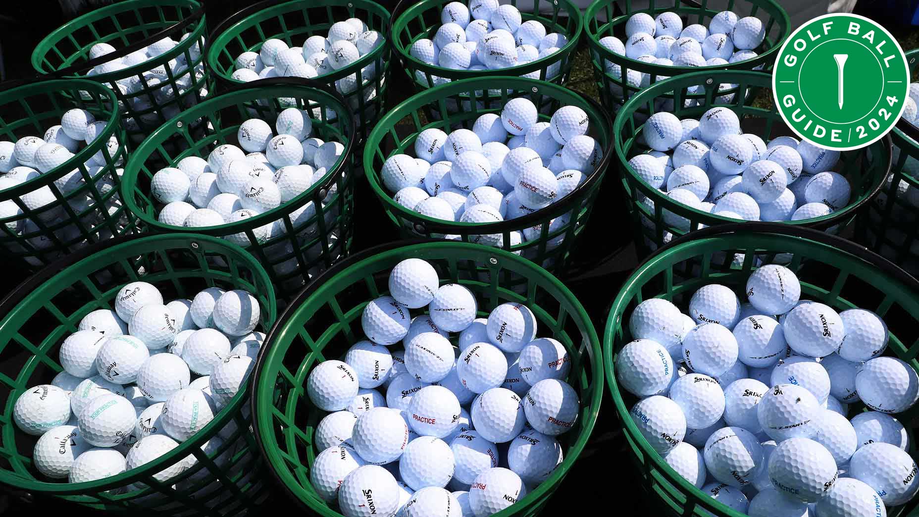 golf balls on the range
