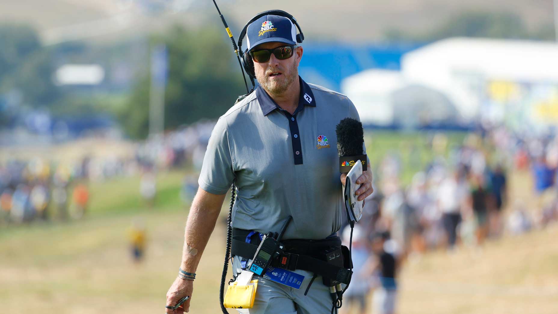 John Wood acts as on-course reporter at 2023 Ryder Cup.