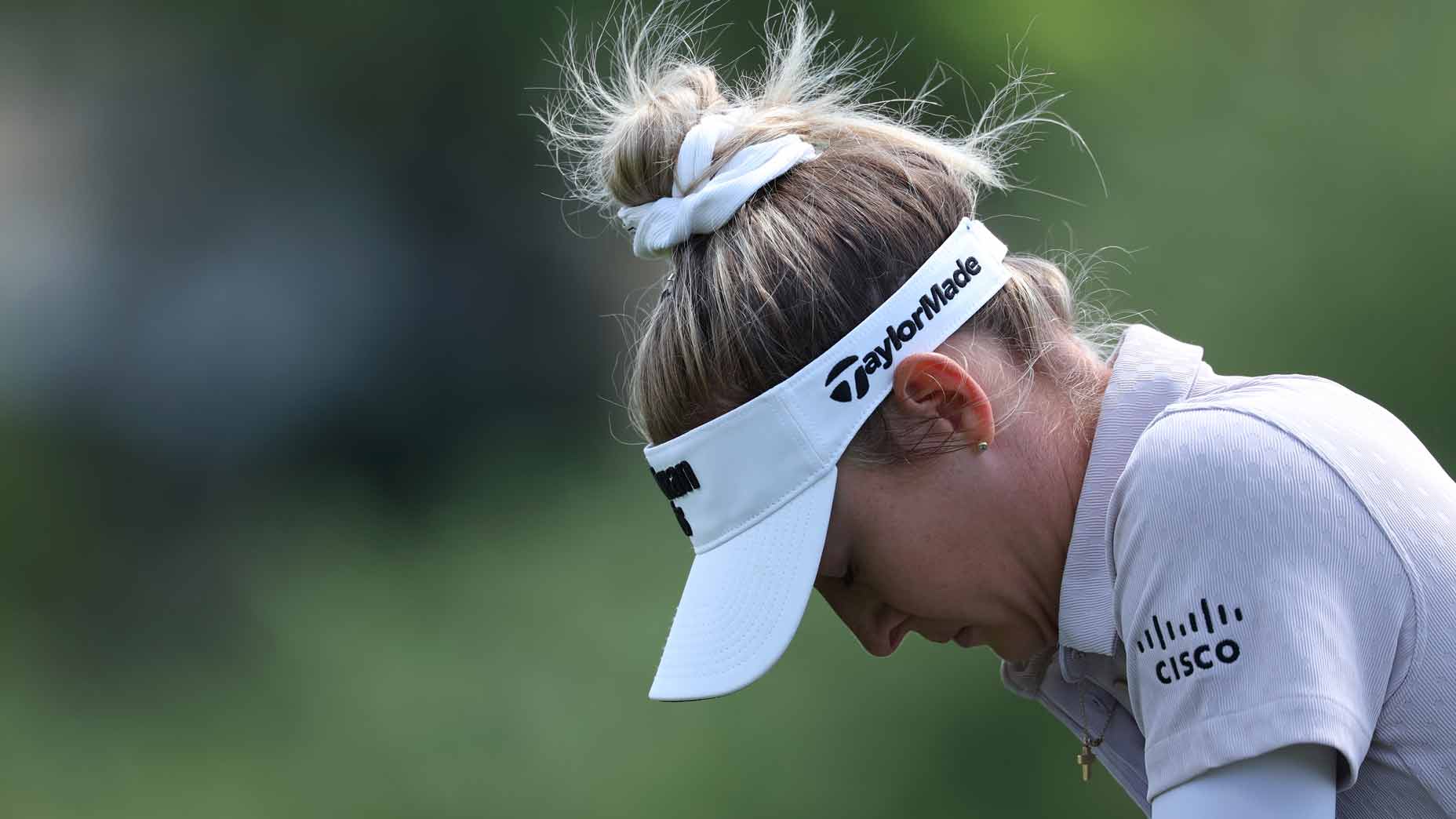 nelly korda stares down in disbelief at the u.s. women's open