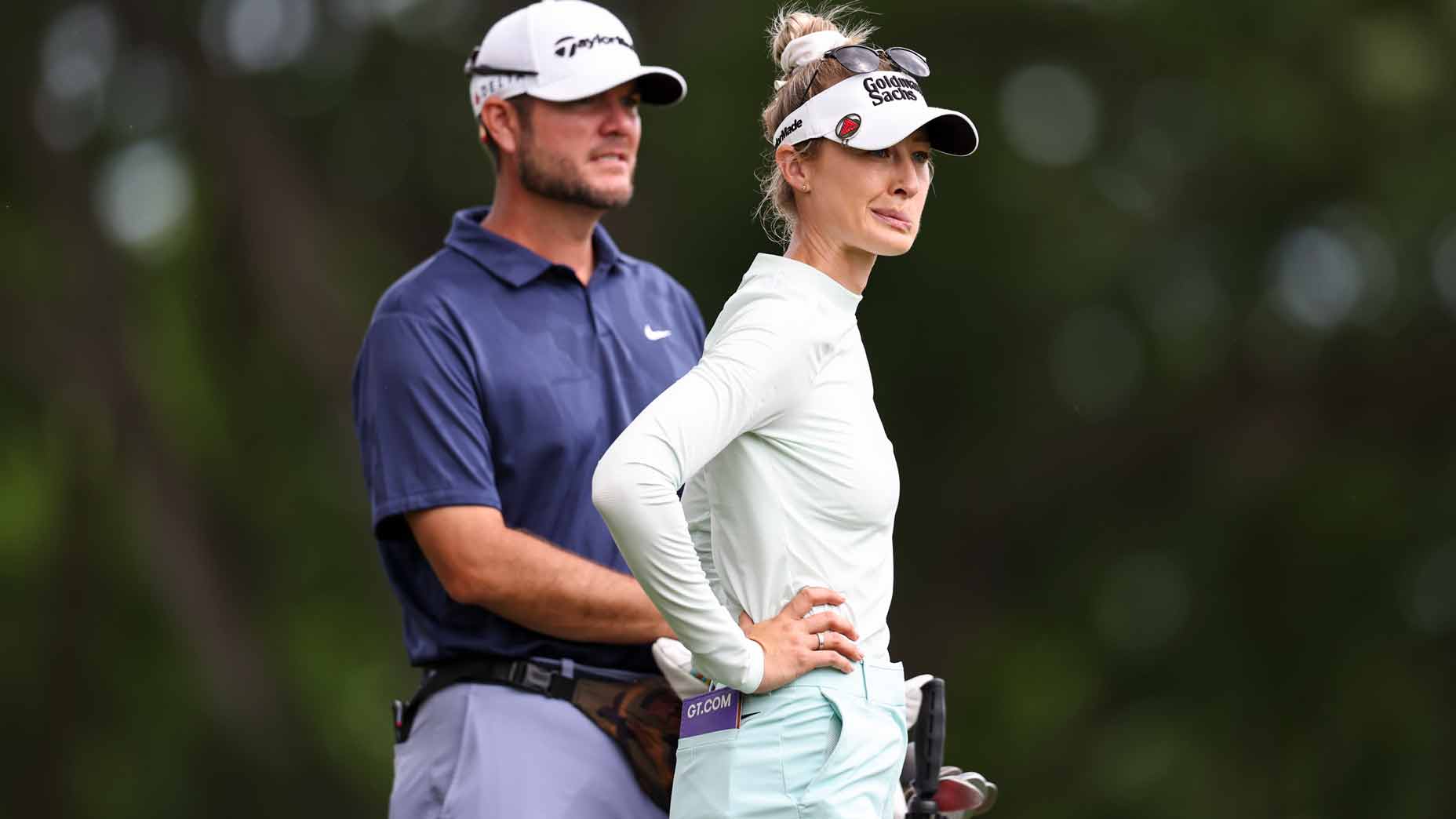 nelly korda bites her lip at the u.s. women's open