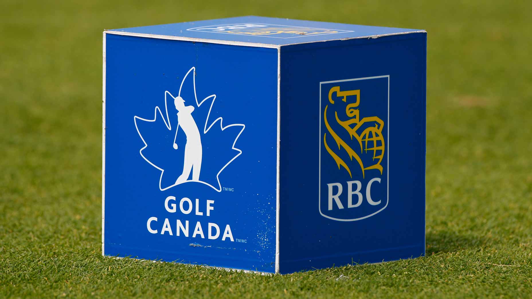 RBC Canadian Open tee marker pictured on tee at tournament