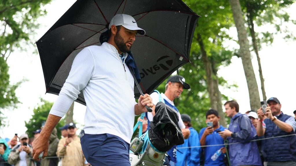 Scottie Scheffler at the 2024 PGA Championship on Friday.