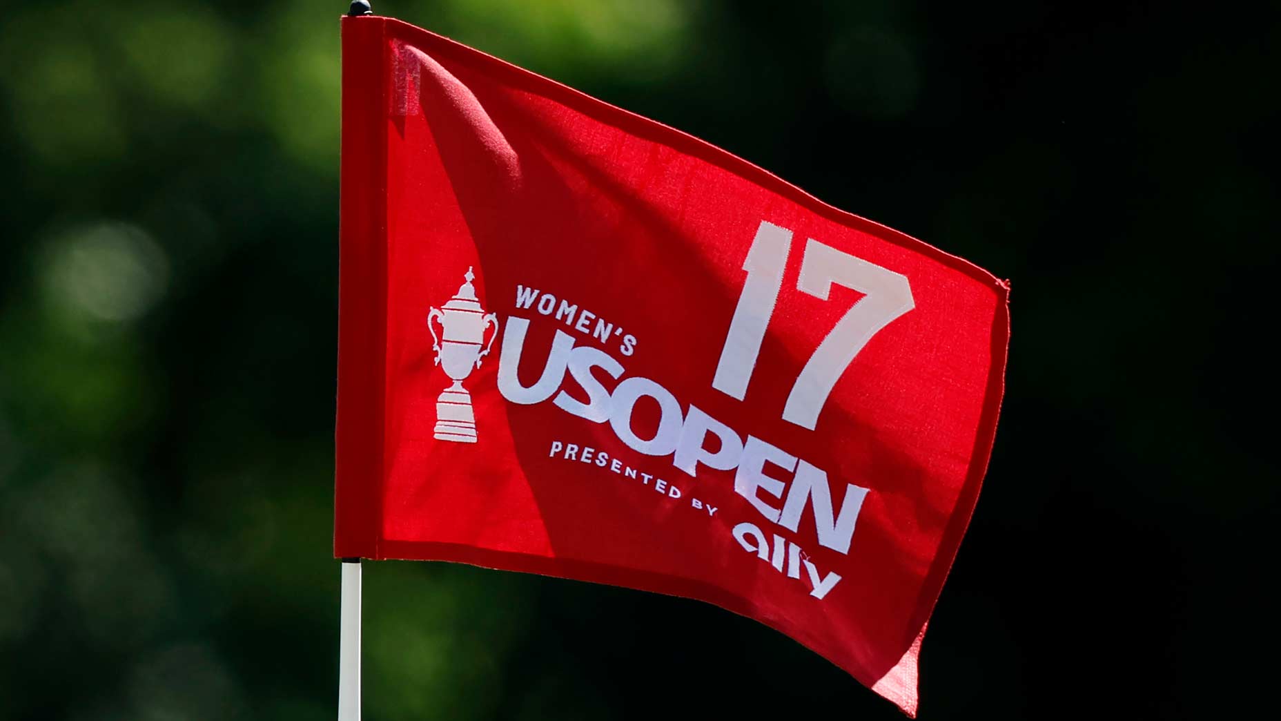 2024 U.S. Women's Open pin flag is pictured at Lancaster Country Club
