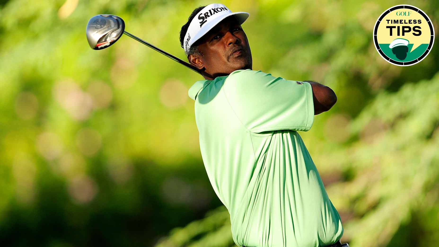 vijay singh hits a tee shot during the 2010 sony open