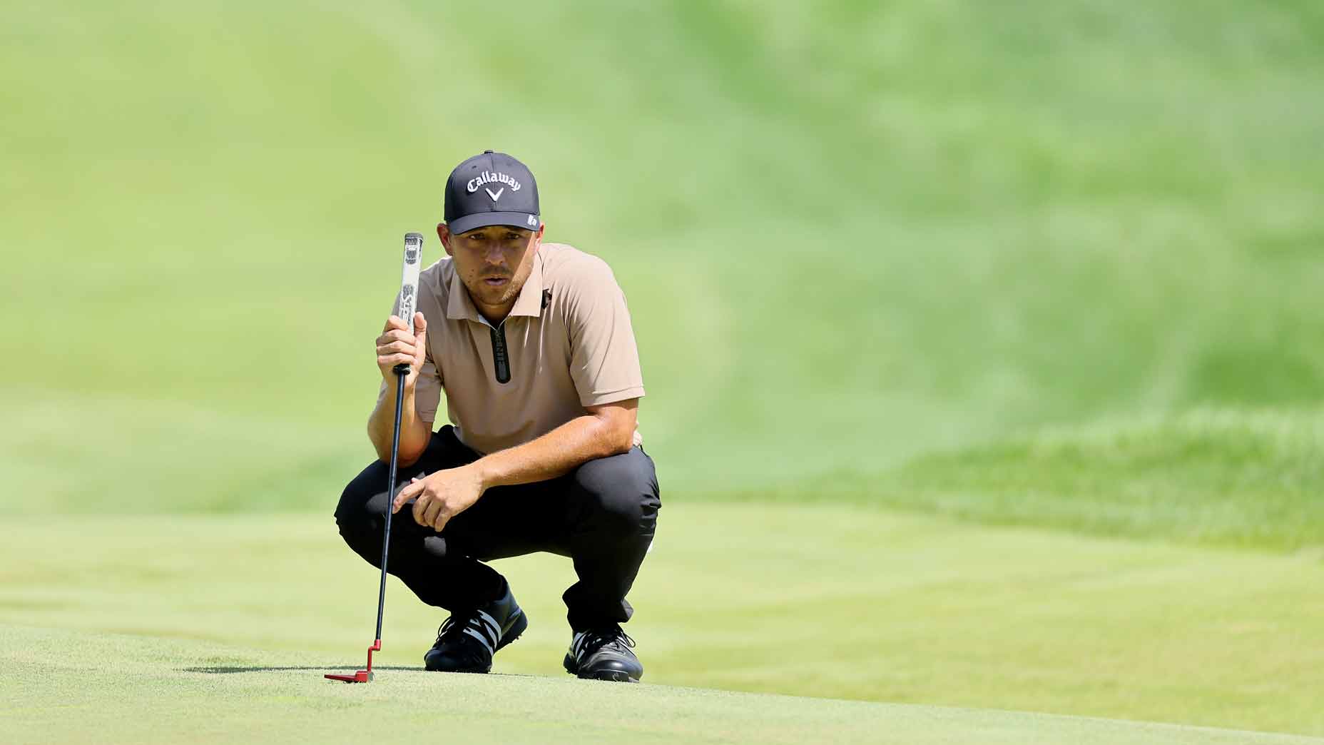 Xander Schauffele explains a simple trick that helps golfers effectively read greens, giving them more confidence to make more putts