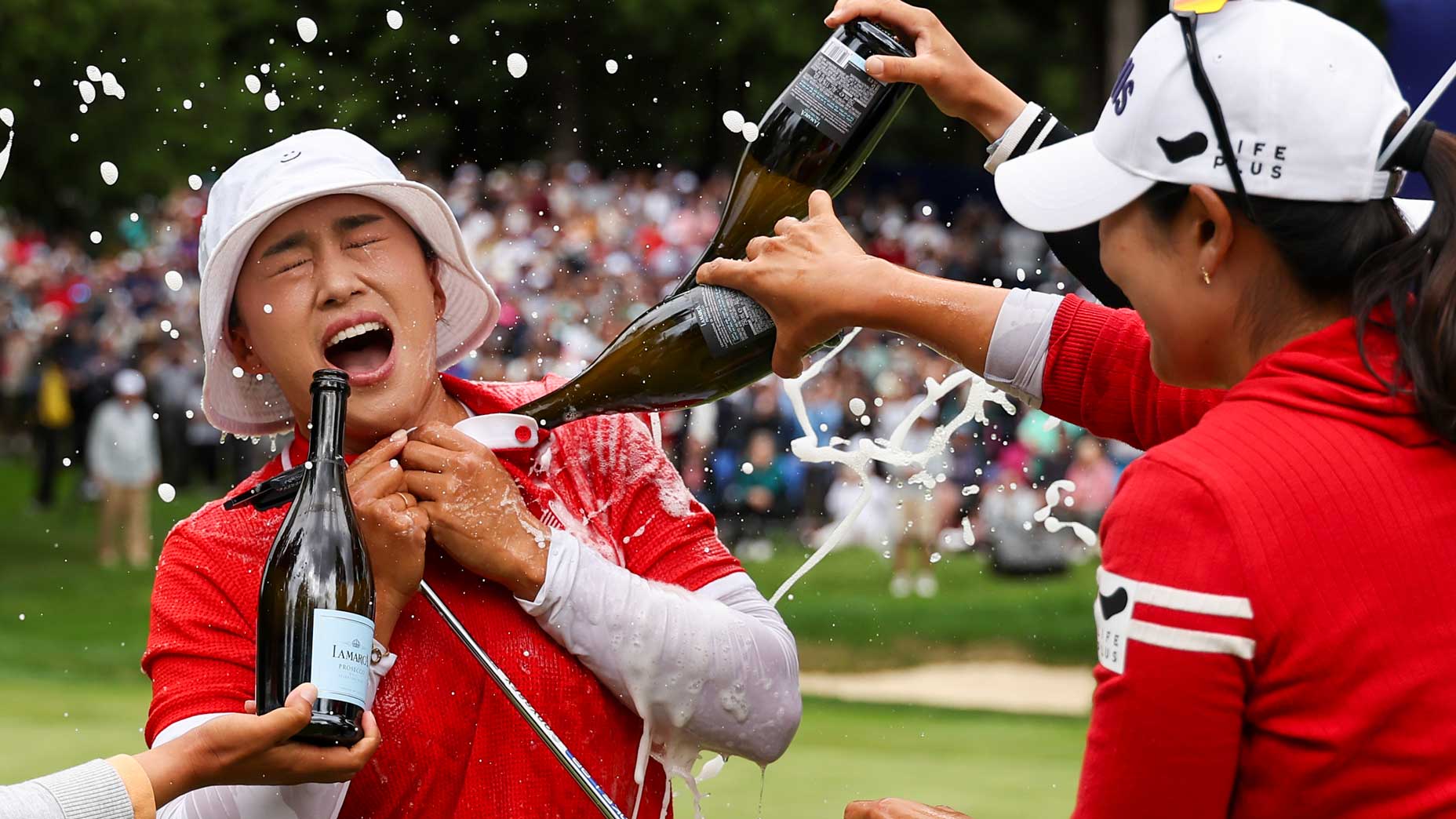 In runaway Women’s PGA, the champagne shower told the story