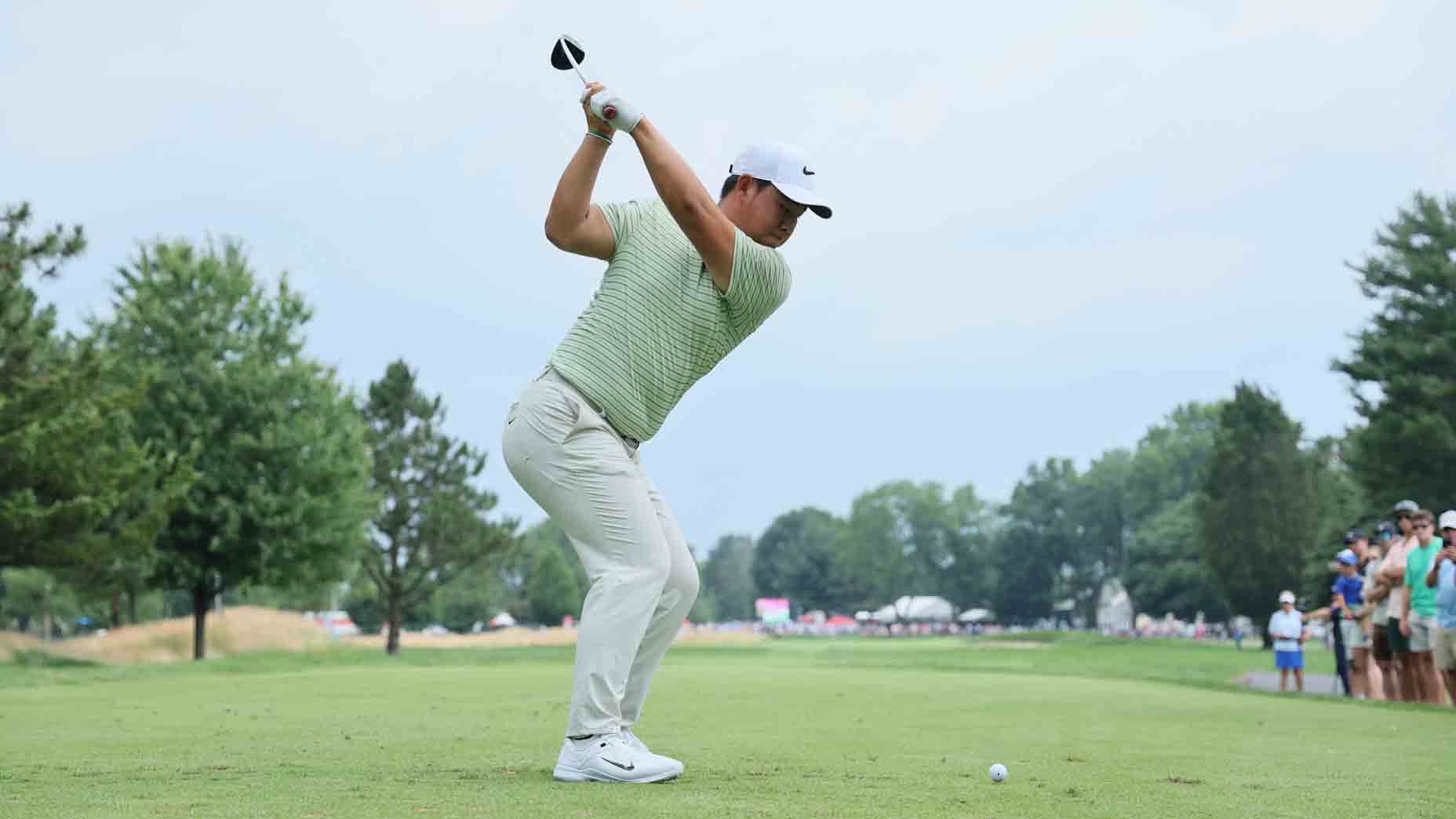 Tom Kim Holds One-Stroke Lead at Travelers Championship After Historic Third Round, Shoots 65; Scottie Scheffler and Akshay Bhatia Join Him in Final Grouping