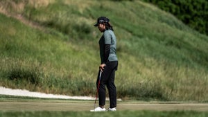 Wichanee Meechai takes a breath during the U.S. Women's Open.