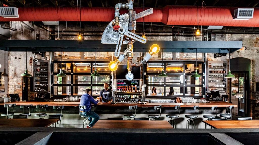 Fourteen craft taps await visitors at Pinehurst Brewing Co. You can order pitchers, pints or flights.