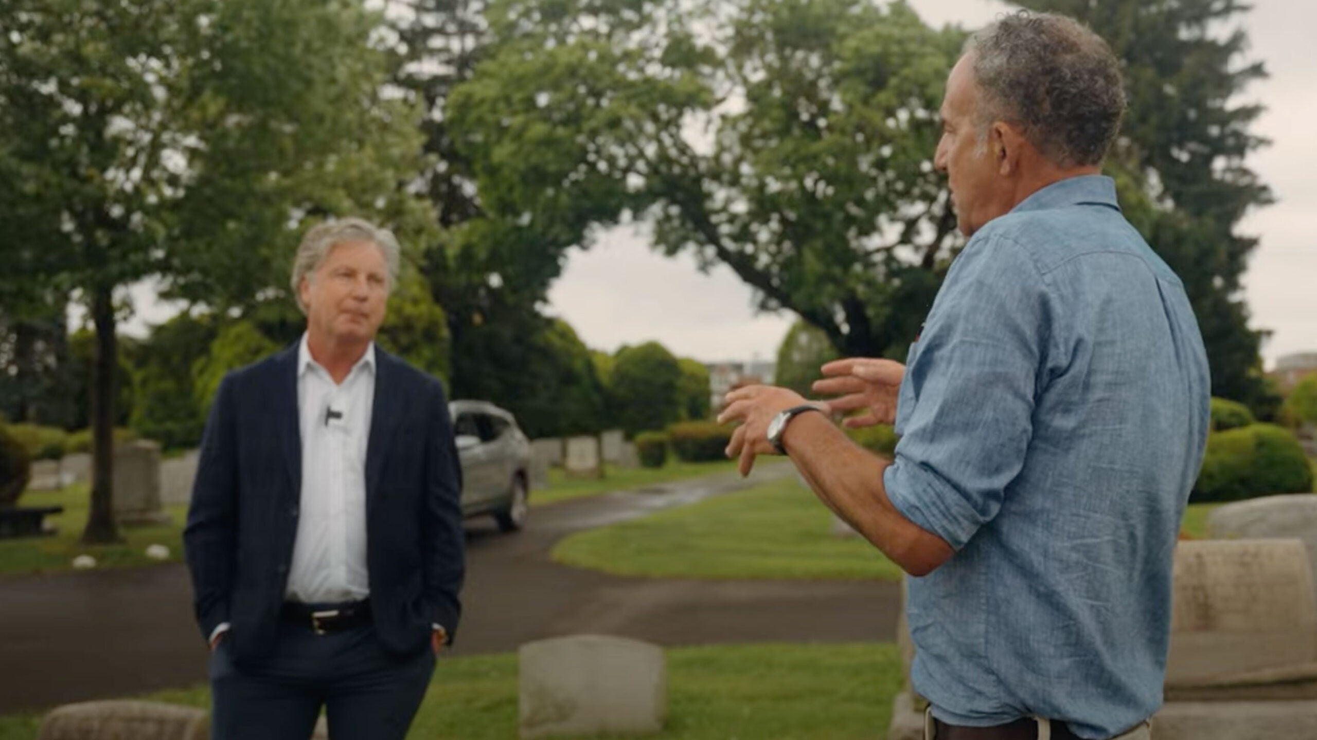 brandel chamblee and michael bamberger in the latest spisode of golf originals
