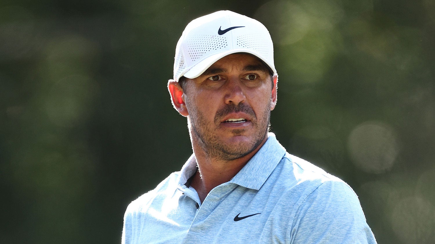 Brooks Koepka of the United States follows his shot in the fifth game in the first round of the 124th US Open at Pinehurst Resort.