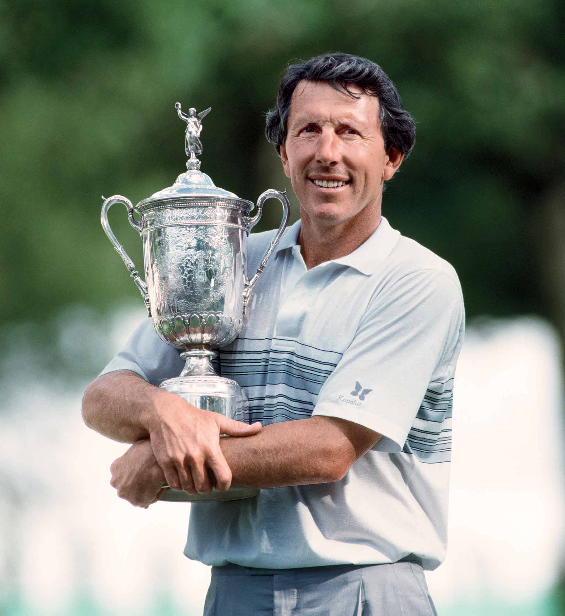 hale irwin with a us open trophy