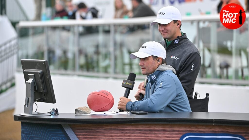 smylie kaufman and kevin kisner speak at NBC golf desk