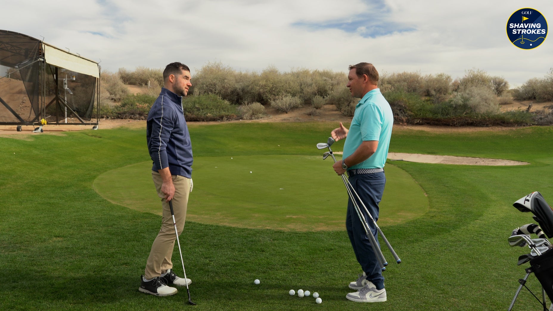 GOLF Top 100 Teacher Mike Dickson shares some tips on how to use different clubs to execute a bump and run around the greens