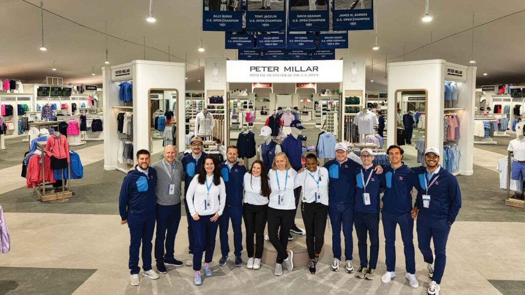 The U.S. Open merchandise pavilion