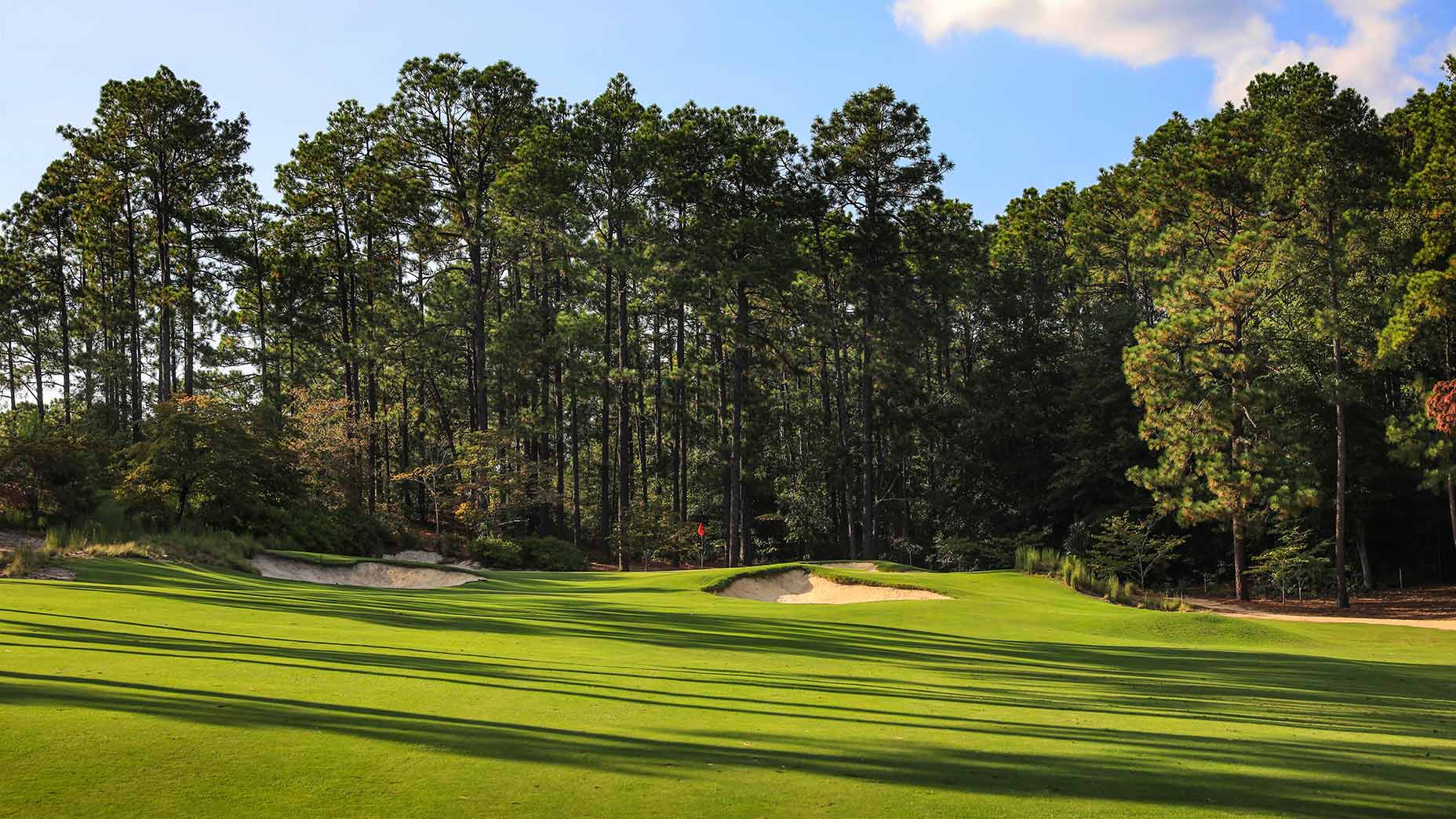 The 14th hole at Mid Pines