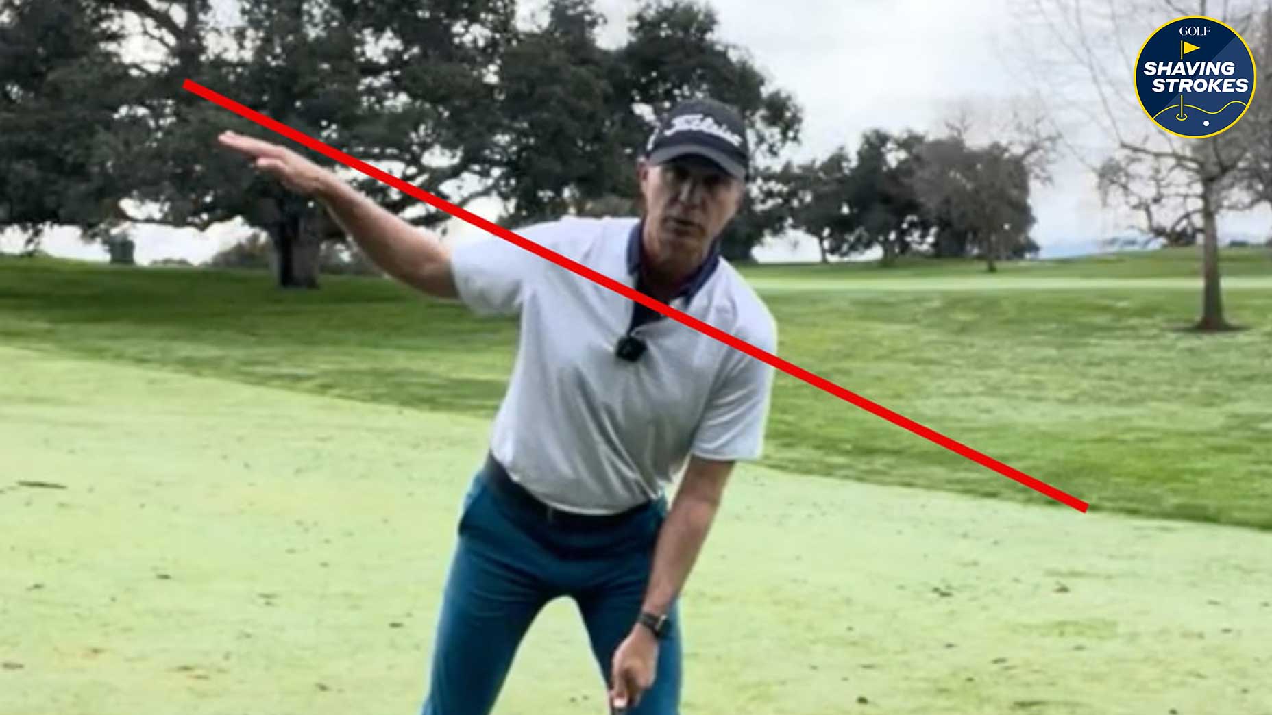 When dealing with a downhill lie in golf, don't guess on how to hit the shot, use these tips from GOLF Top 100 Teacher Josh Zander instead