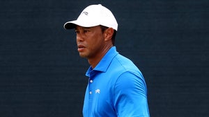Tiger Woods of the United States looks on during a practice round prior to the U.S. Open at Pinehurst Resort on June 12, 2024 in Pinehurst, North Carolina.