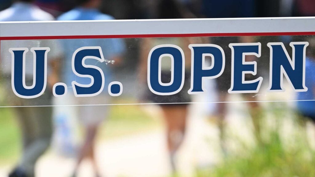 A 2024 U.S. Open sign pictured at Pinehurst No. 2