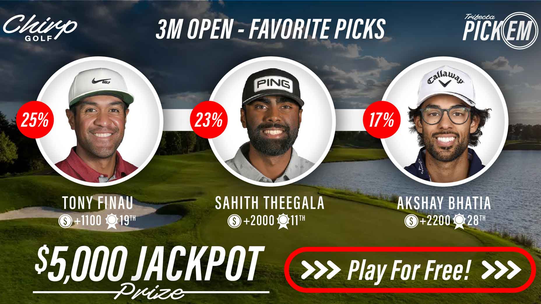 Chirp picks for 3m Open