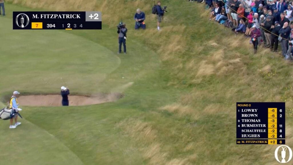 'A thing you never see': Pro intentionally pitches into rough at Open Championship