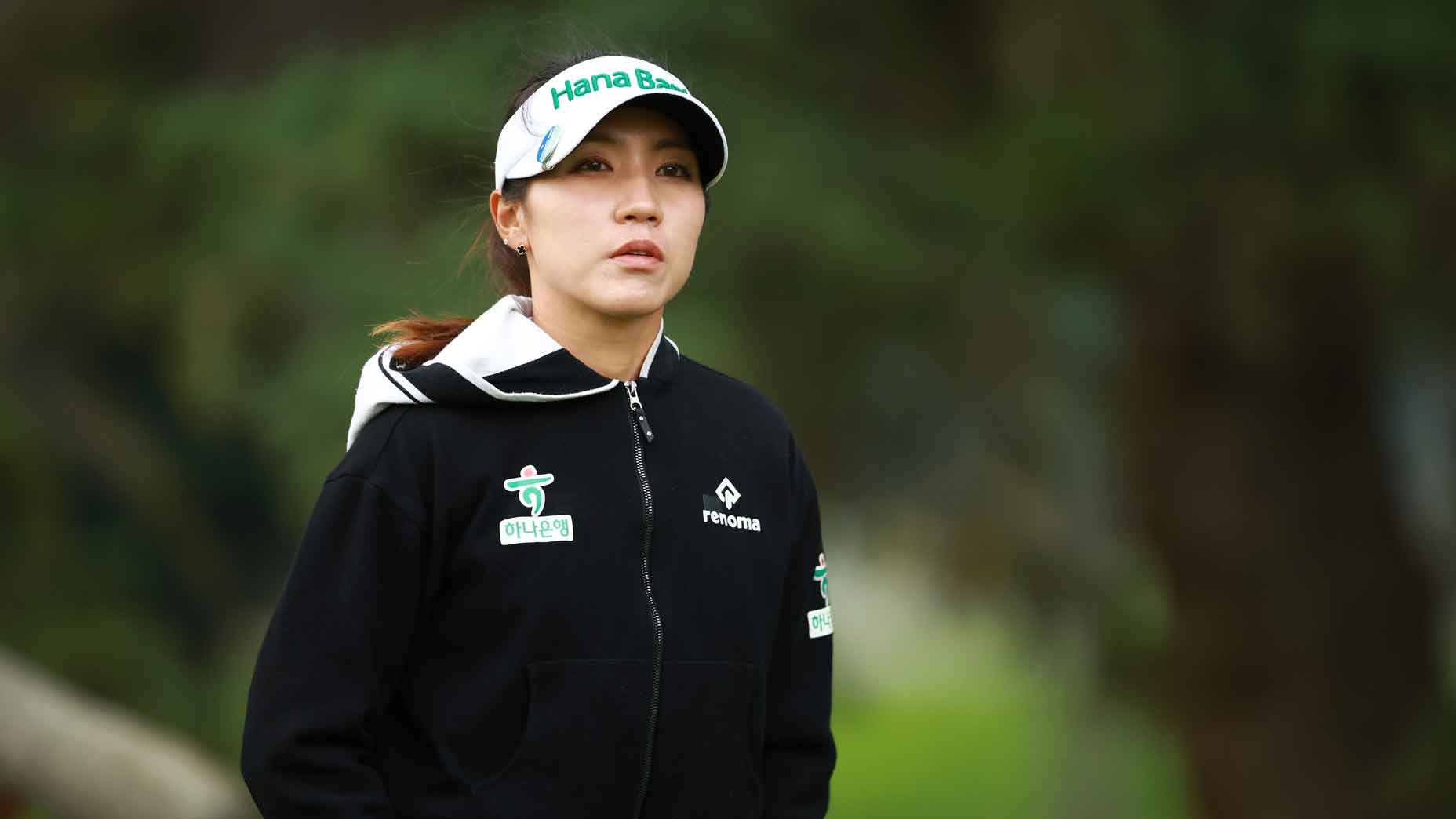 Lydia Ko of New Zealand looks on during the first round of the CPKC Women's Open at Earl Grey Golf Club on July 25, 2024 in Calgary, Alberta.