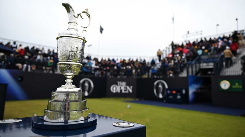 the claret jug at the open championship