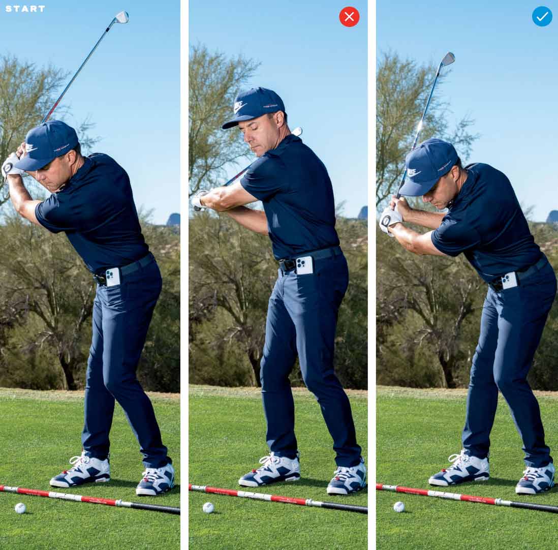 Use this easy drill to learn perfect clubface control