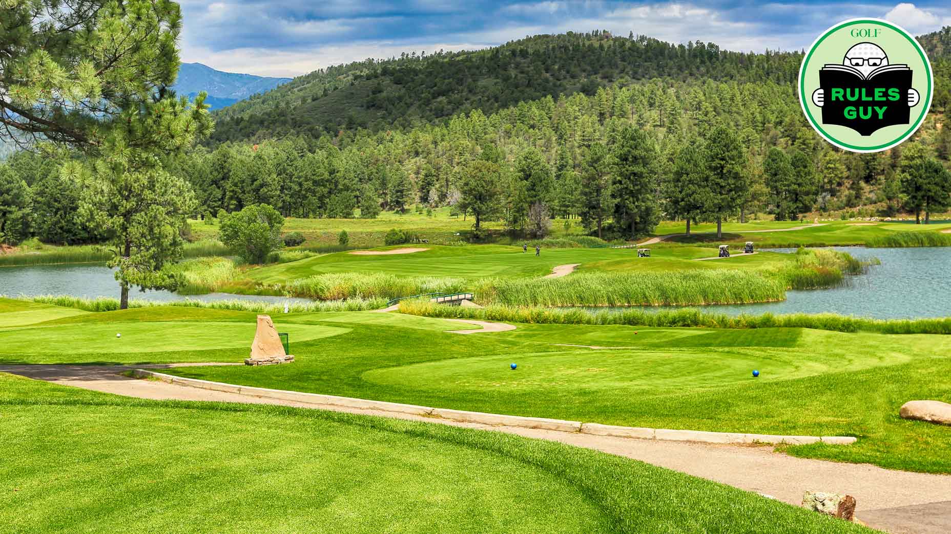 Mountain resort, golf courses- the most spectacular golf courses in the country. HDR image.