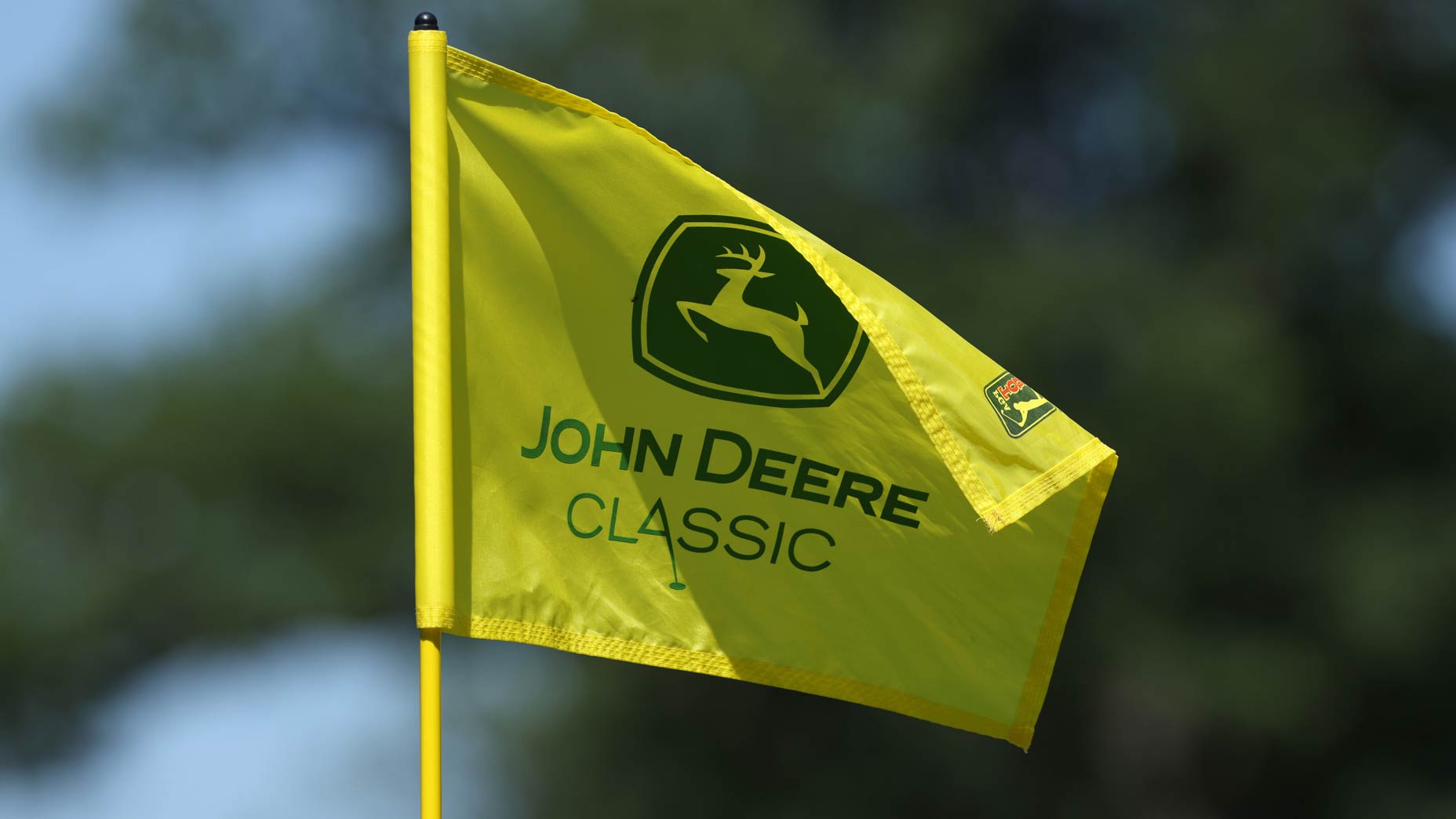John Deere Classic flag seen at tournament