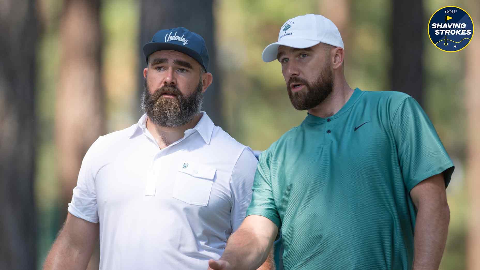 The Kelce brothers, Jason and Travis, flexed their long-drive muscle. Here's how impressive their driver distance really is
