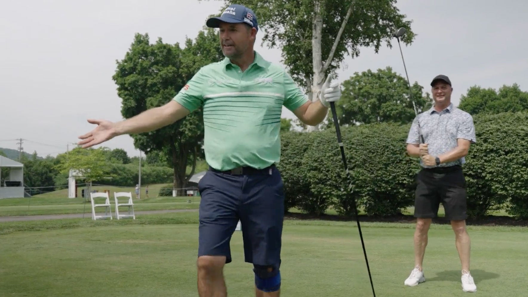 padraig harrington on tee box in golf originals