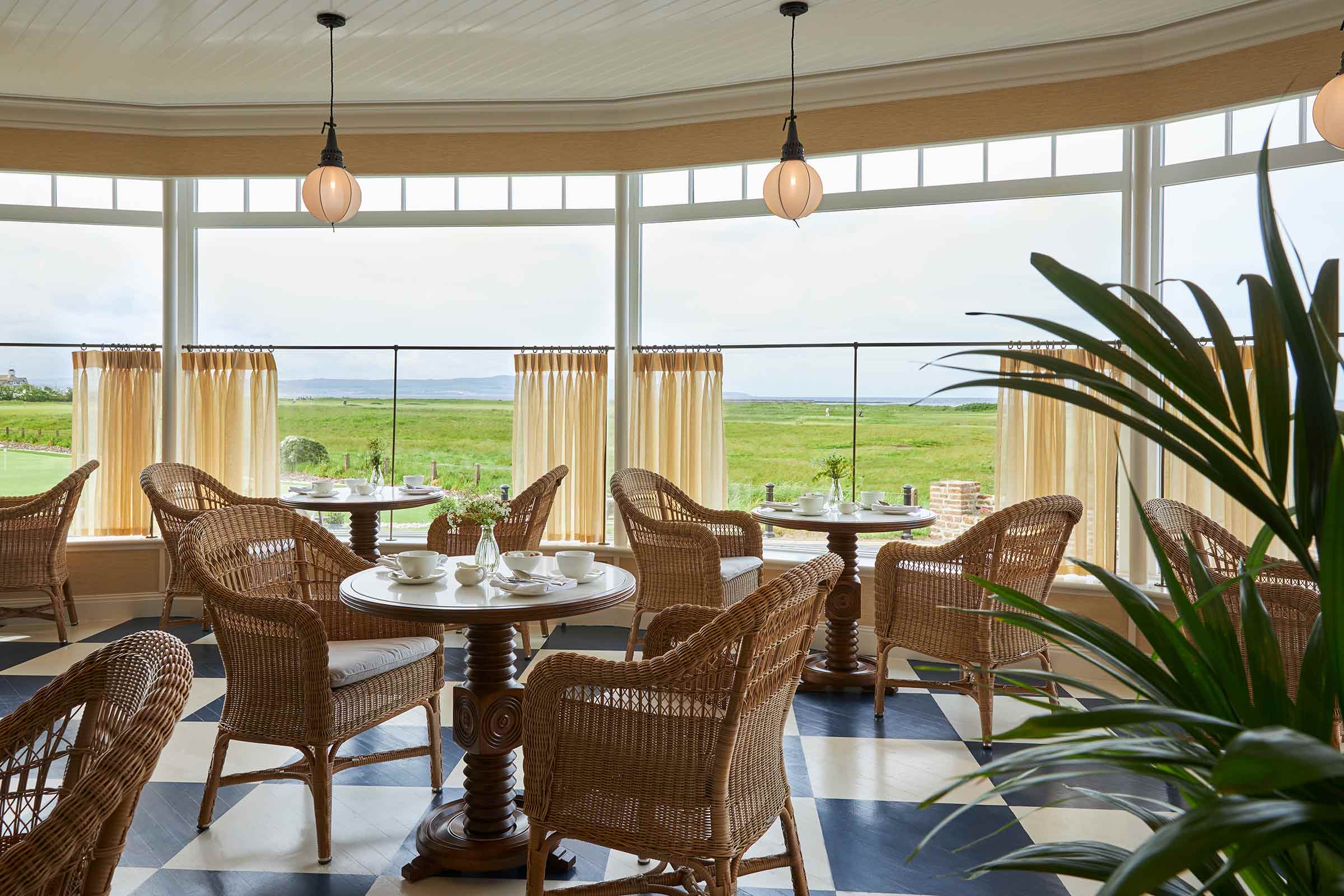 the rabbit restaurant at the Marine Troon hotel in scotland