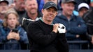 Rory McIlroy reacts to a shot during the first round of the 2024 Open Championship on Thursday at Royal Troon in Troon, Scotland.