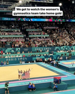 Scottie Scheffler watched the U.S. Women's Gymnastics team win the gold medal