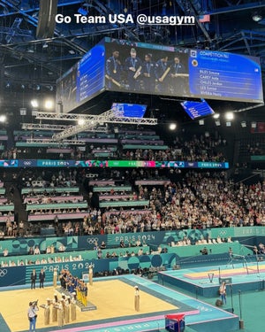 Scottie Scheffler watched the U.S. Women's Gymnastics team win the gold medal