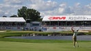 Pro golfer Tony Finau hits shot at 2023 3M Open