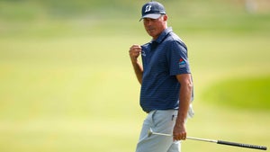 Matt Kuchar looks on at the 3M Open.