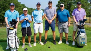 Jack Hirsh and his team at the Korn Ferry Tour's Magnit Championship Pro-Am.