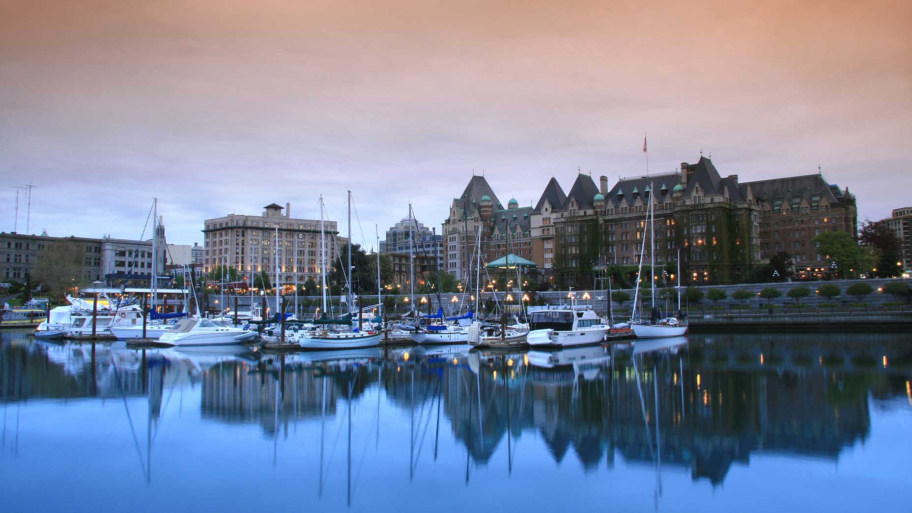 Victoria Inner Harbour in Vancouver Island.