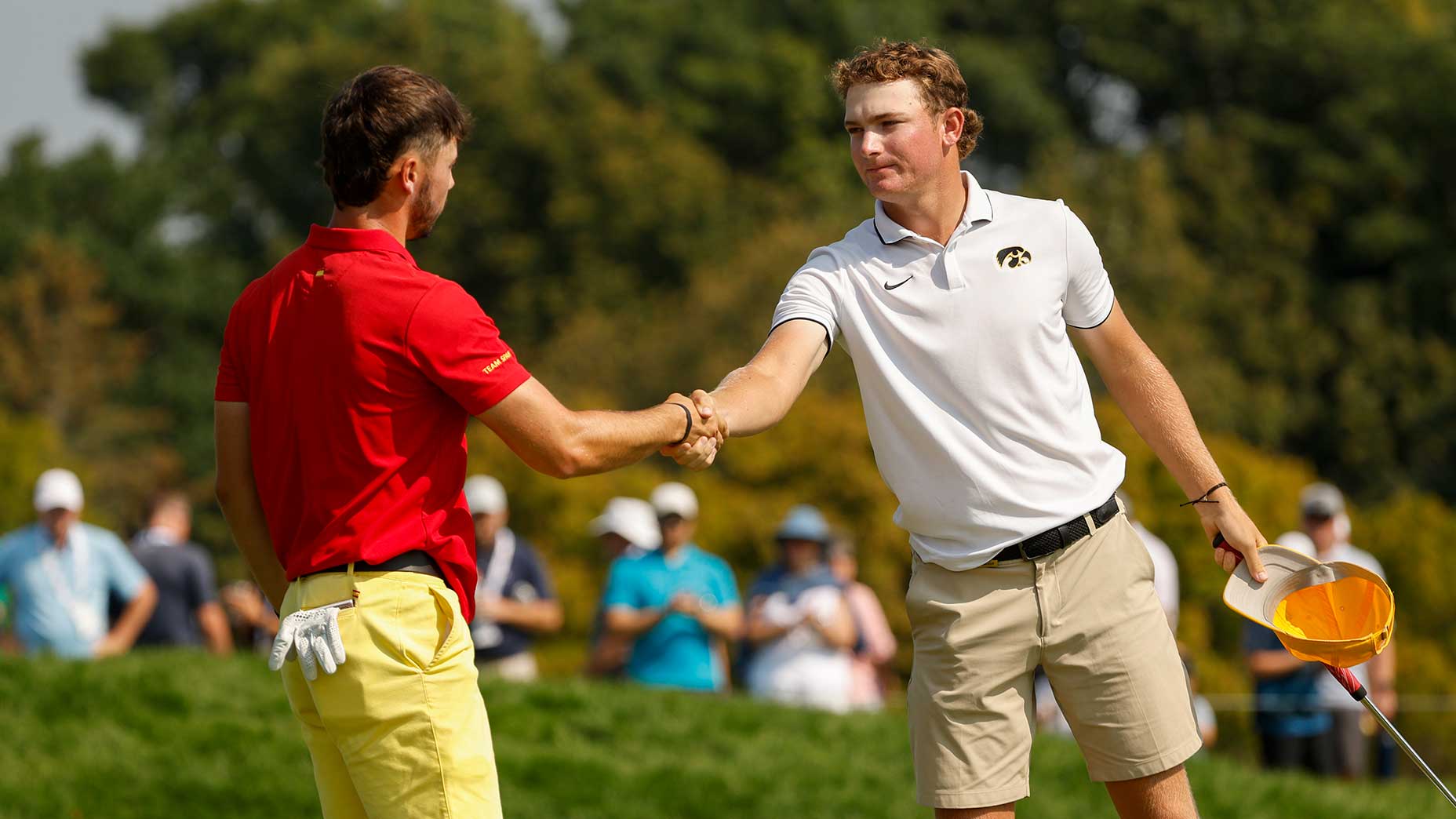 Jose Luis Ballester and Noah Kent at the U.S. Amateur.